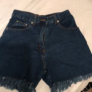 Retro jean shorts size 3/4